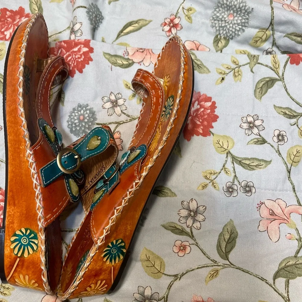 L’artiste Santorini Slide Wedge Sandal